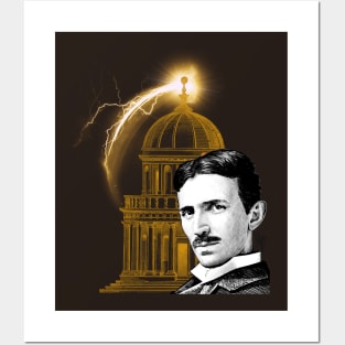 Nicola Tesla electricity technology Posters and Art